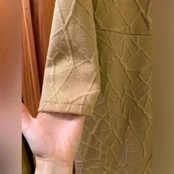 IVY CITY Faux wrap textured dress Mockneck Dress L - Picture 5 of 9